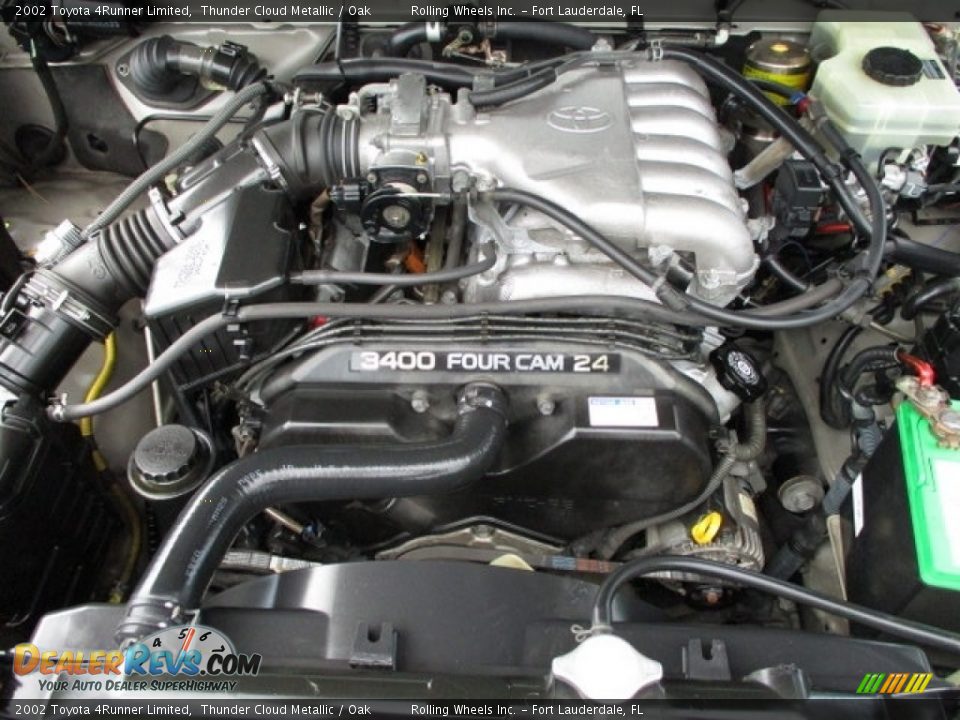 2002 Toyota 4Runner Limited Thunder Cloud Metallic / Oak Photo #18