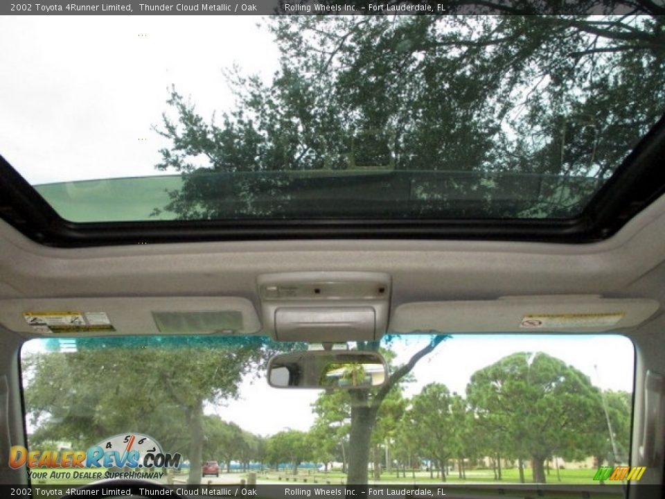 2002 Toyota 4Runner Limited Thunder Cloud Metallic / Oak Photo #21