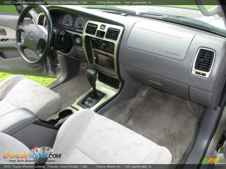 2002 Toyota 4Runner Limited Thunder Cloud Metallic / Oak Photo #25