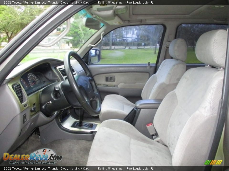 2002 Toyota 4Runner Limited Thunder Cloud Metallic / Oak Photo #27