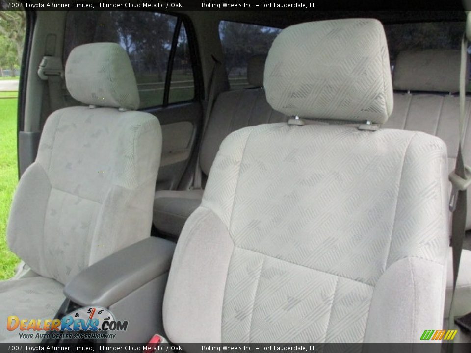2002 Toyota 4Runner Limited Thunder Cloud Metallic / Oak Photo #29
