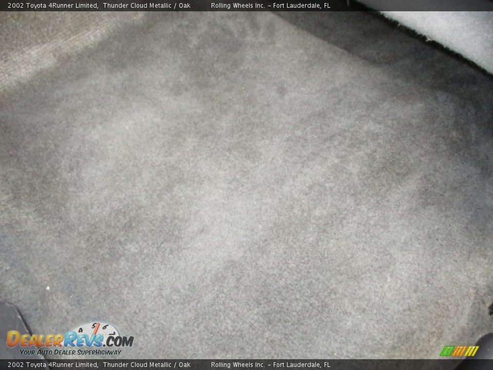 2002 Toyota 4Runner Limited Thunder Cloud Metallic / Oak Photo #31