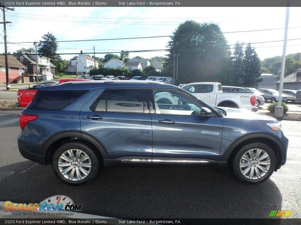 2020 Ford Explorer Limited 4WD Blue Metallic / Ebony Photo #4