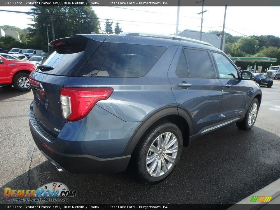 2020 Ford Explorer Limited 4WD Blue Metallic / Ebony Photo #5