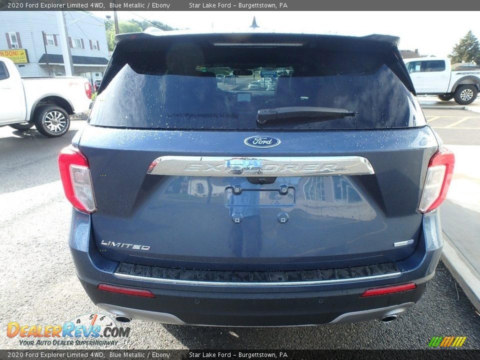2020 Ford Explorer Limited 4WD Blue Metallic / Ebony Photo #6