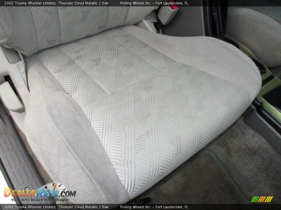 2002 Toyota 4Runner Limited Thunder Cloud Metallic / Oak Photo #35