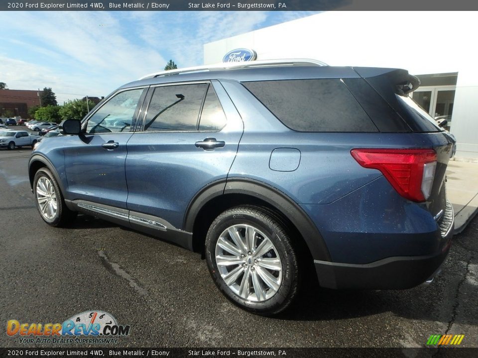 2020 Ford Explorer Limited 4WD Blue Metallic / Ebony Photo #8