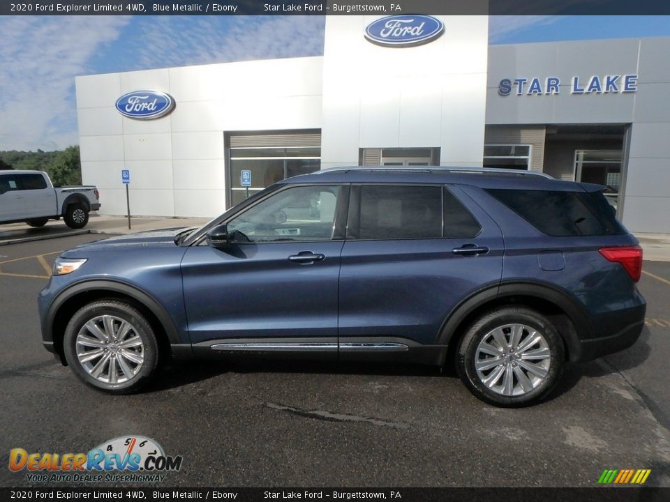2020 Ford Explorer Limited 4WD Blue Metallic / Ebony Photo #9