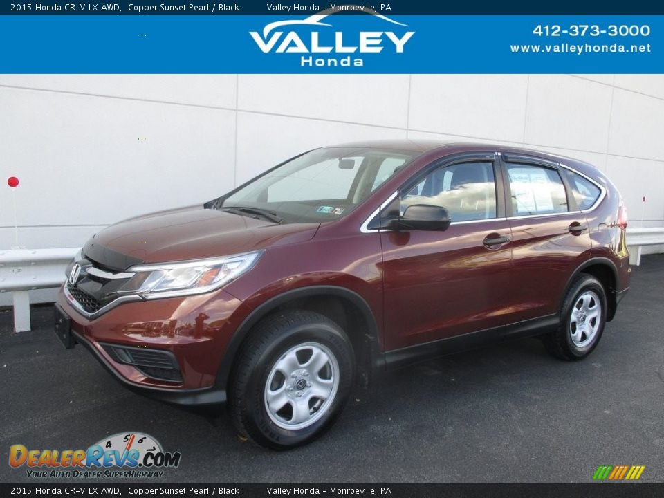 2015 Honda CR-V LX AWD Copper Sunset Pearl / Black Photo #1