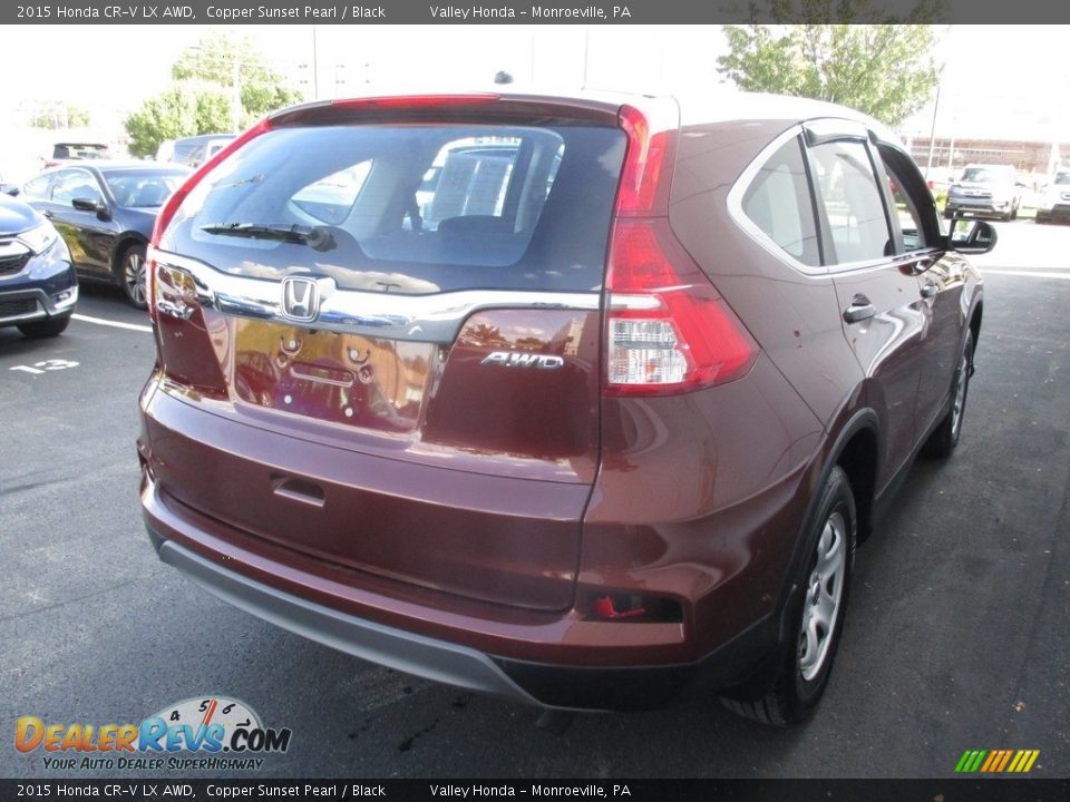 2015 Honda CR-V LX AWD Copper Sunset Pearl / Black Photo #5