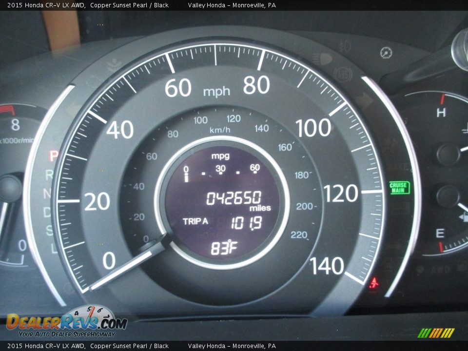 2015 Honda CR-V LX AWD Copper Sunset Pearl / Black Photo #20