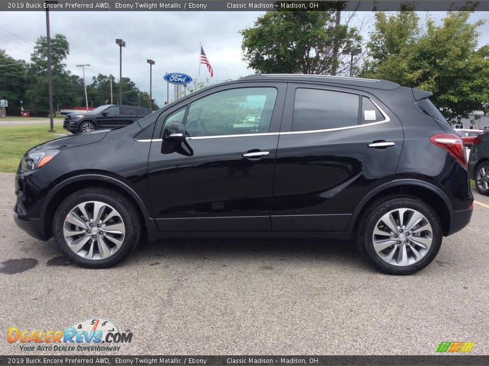 2019 Buick Encore Preferred AWD Ebony Twilight Metallic / Ebony Photo #6