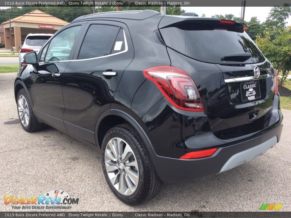 2019 Buick Encore Preferred AWD Ebony Twilight Metallic / Ebony Photo #7