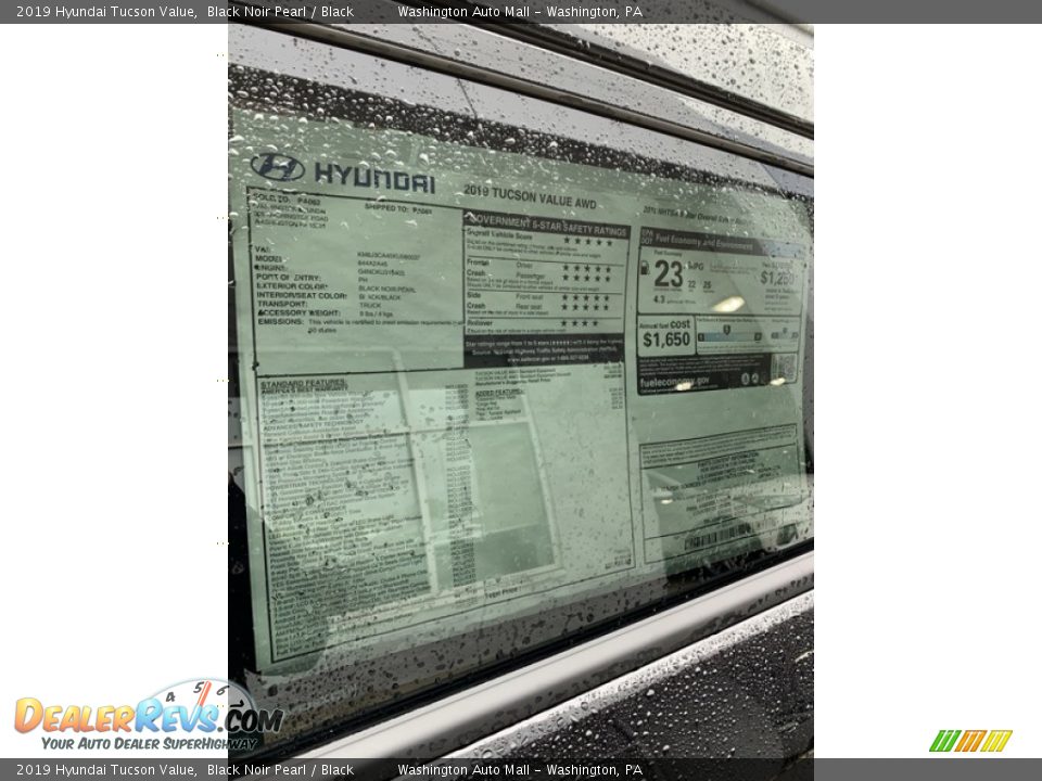 2019 Hyundai Tucson Value Black Noir Pearl / Black Photo #16