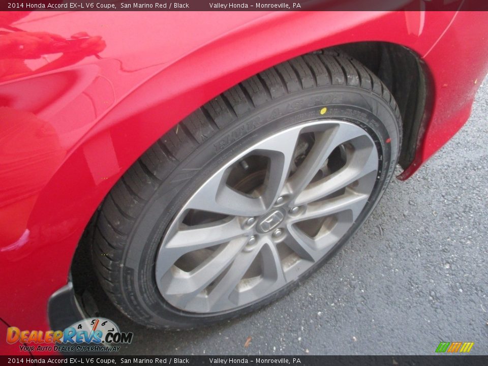 2014 Honda Accord EX-L V6 Coupe San Marino Red / Black Photo #5