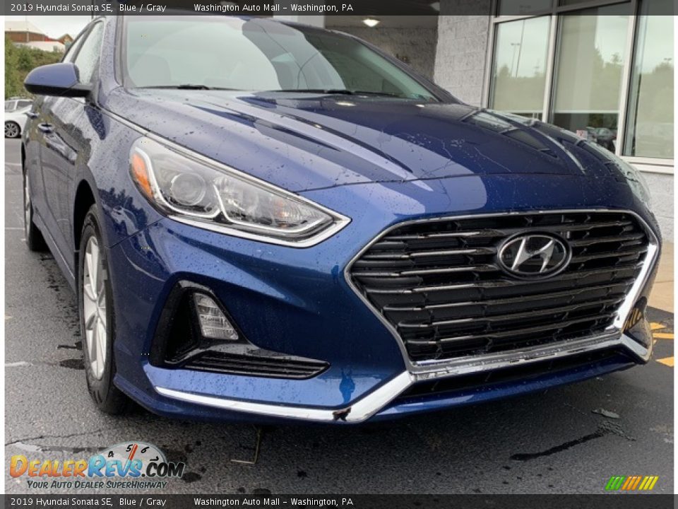 2019 Hyundai Sonata SE Blue / Gray Photo #1