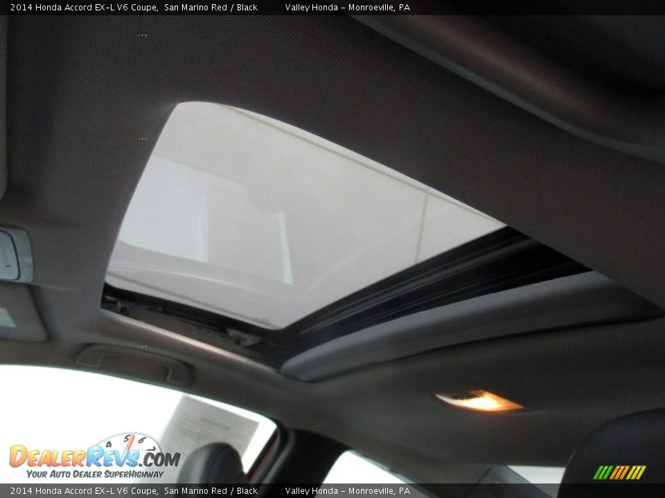 2014 Honda Accord EX-L V6 Coupe San Marino Red / Black Photo #9