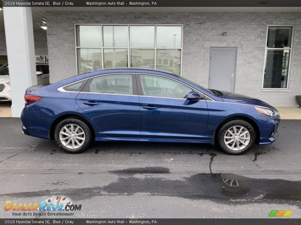 2019 Hyundai Sonata SE Blue / Gray Photo #3