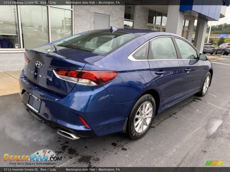 2019 Hyundai Sonata SE Blue / Gray Photo #4