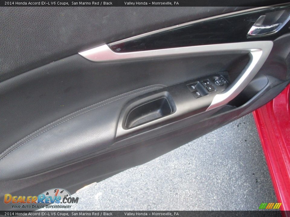 2014 Honda Accord EX-L V6 Coupe San Marino Red / Black Photo #10