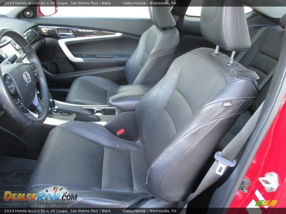 2014 Honda Accord EX-L V6 Coupe San Marino Red / Black Photo #11