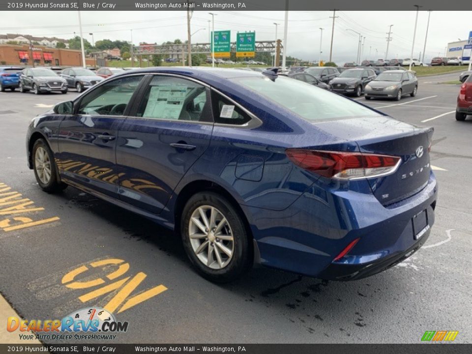 2019 Hyundai Sonata SE Blue / Gray Photo #6