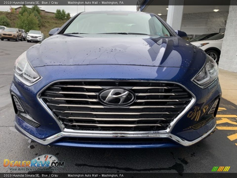 2019 Hyundai Sonata SE Blue / Gray Photo #8