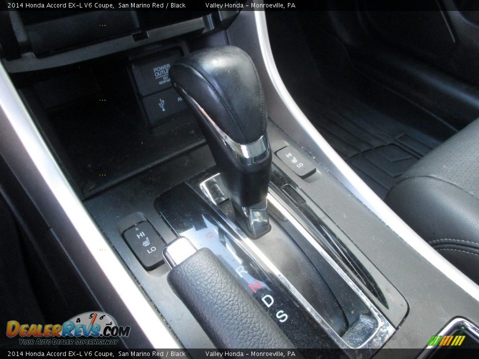 2014 Honda Accord EX-L V6 Coupe San Marino Red / Black Photo #14