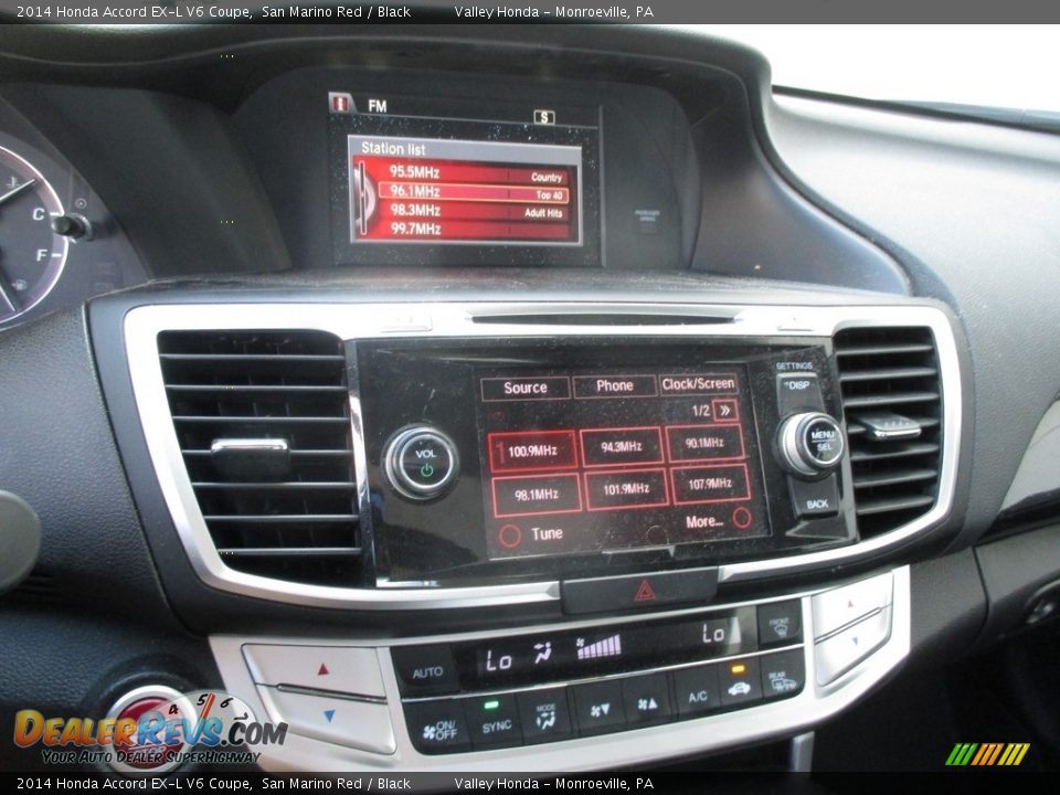 2014 Honda Accord EX-L V6 Coupe San Marino Red / Black Photo #15