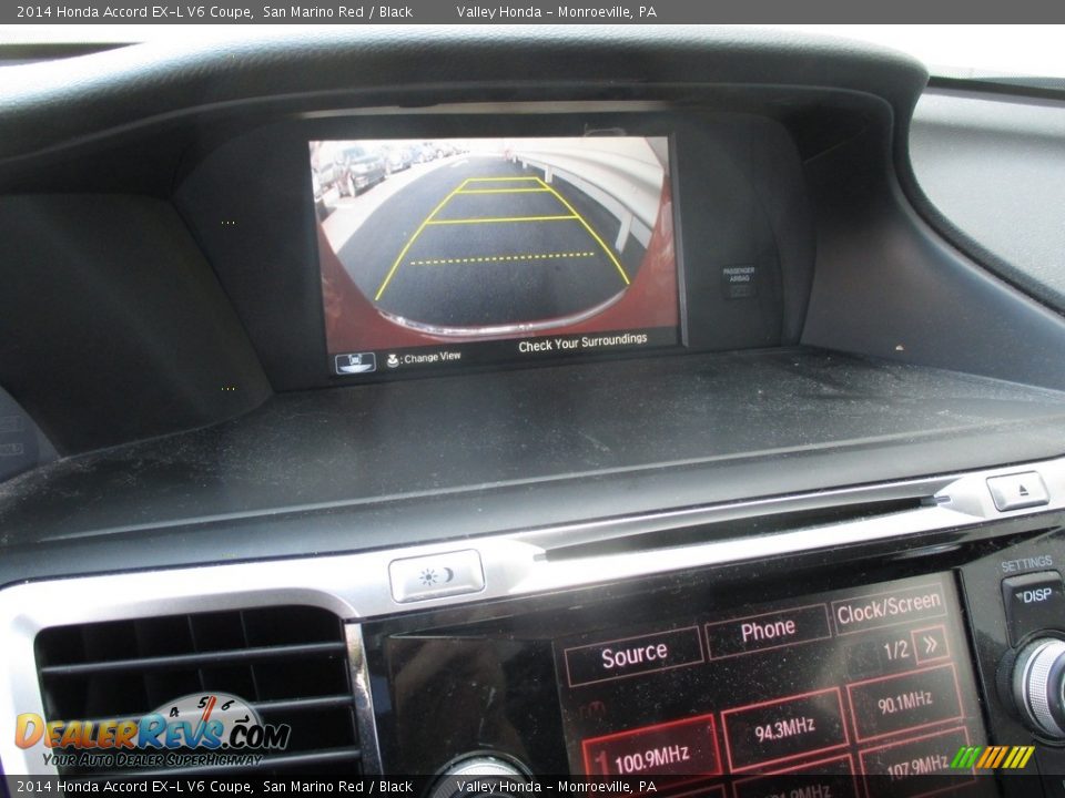 2014 Honda Accord EX-L V6 Coupe San Marino Red / Black Photo #16