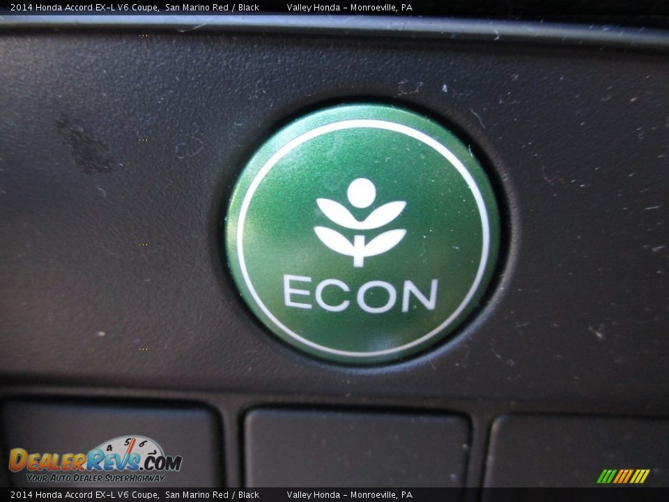 2014 Honda Accord EX-L V6 Coupe San Marino Red / Black Photo #18