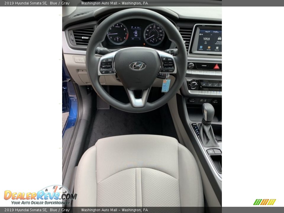 2019 Hyundai Sonata SE Blue / Gray Photo #14