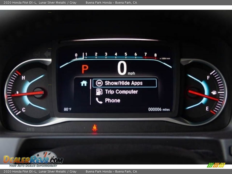 2020 Honda Pilot EX-L Gauges Photo #19