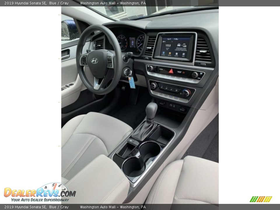 2019 Hyundai Sonata SE Blue / Gray Photo #28