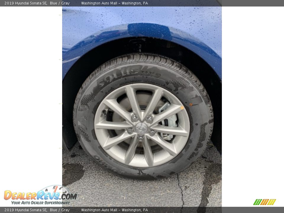2019 Hyundai Sonata SE Blue / Gray Photo #29