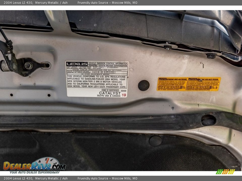 2004 Lexus LS 430 Mercury Metallic / Ash Photo #17