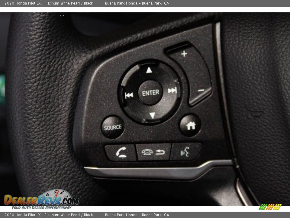 2020 Honda Pilot LX Platinum White Pearl / Black Photo #21