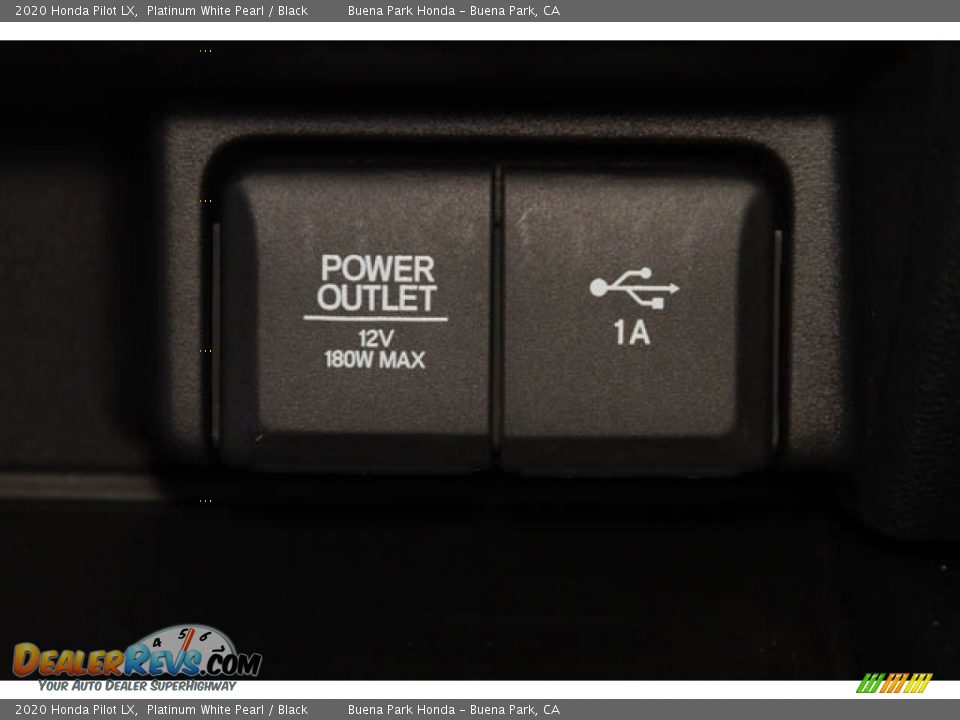 2020 Honda Pilot LX Platinum White Pearl / Black Photo #24