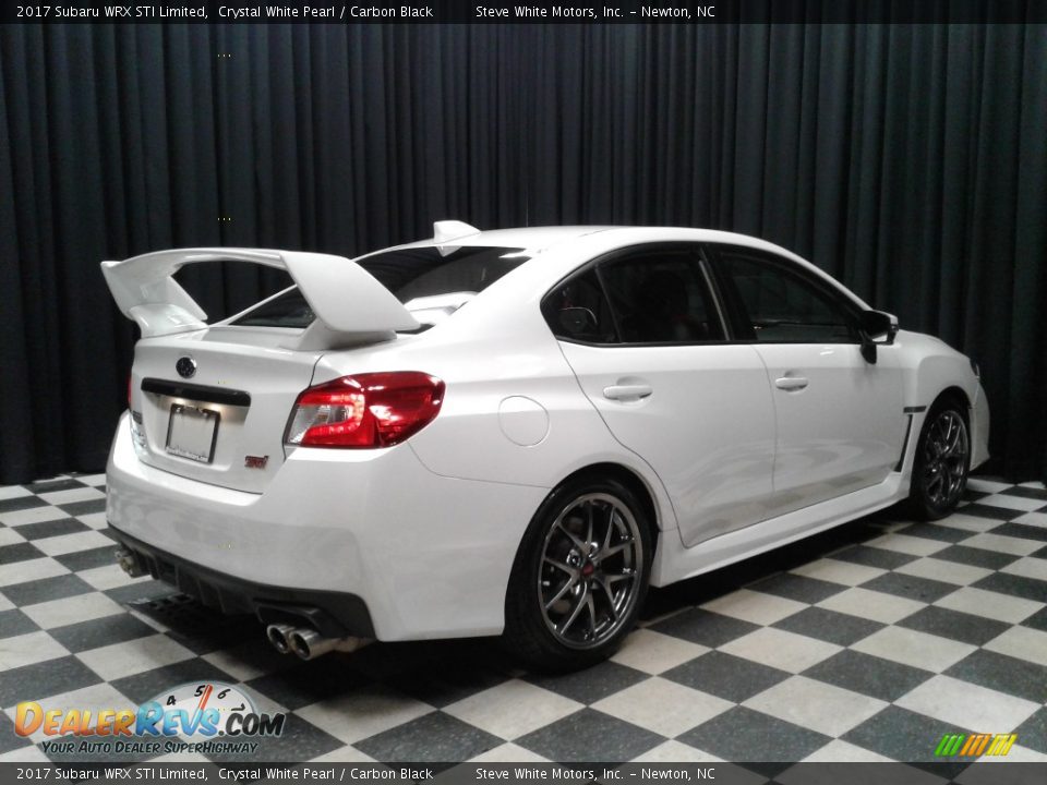 2017 Subaru WRX STI Limited Crystal White Pearl / Carbon Black Photo #6