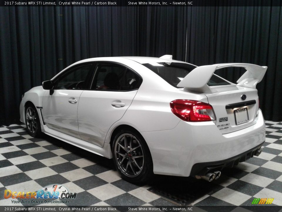 2017 Subaru WRX STI Limited Crystal White Pearl / Carbon Black Photo #8