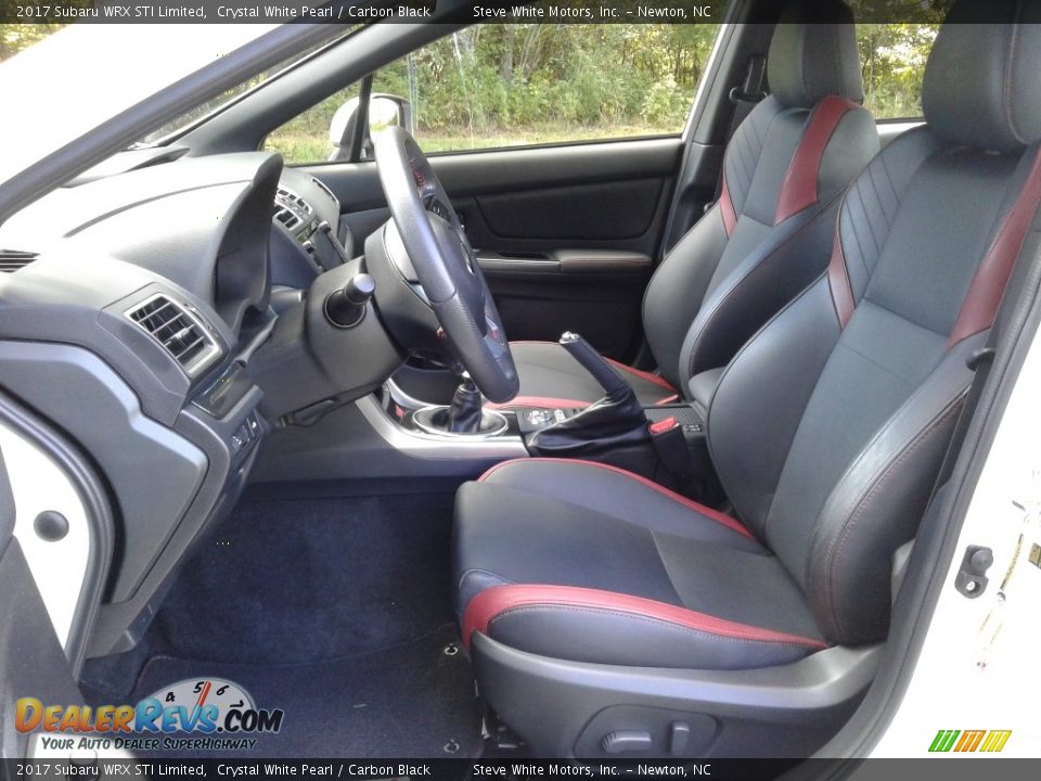 2017 Subaru WRX STI Limited Crystal White Pearl / Carbon Black Photo #11