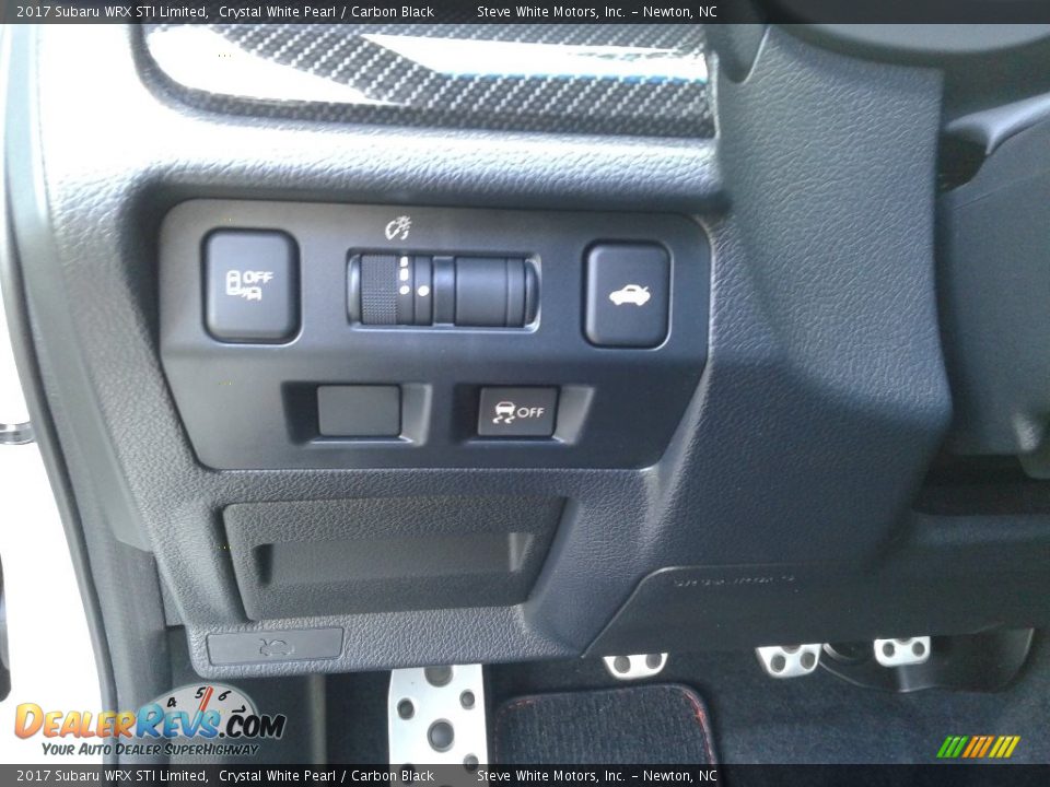 2017 Subaru WRX STI Limited Crystal White Pearl / Carbon Black Photo #16