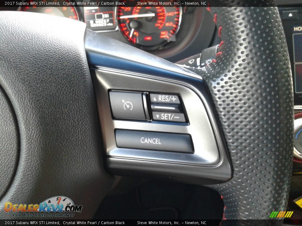 2017 Subaru WRX STI Limited Crystal White Pearl / Carbon Black Photo #18