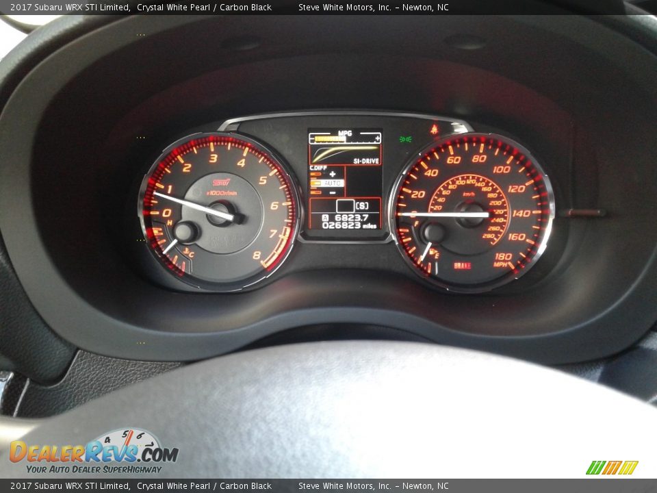 2017 Subaru WRX STI Limited Crystal White Pearl / Carbon Black Photo #19