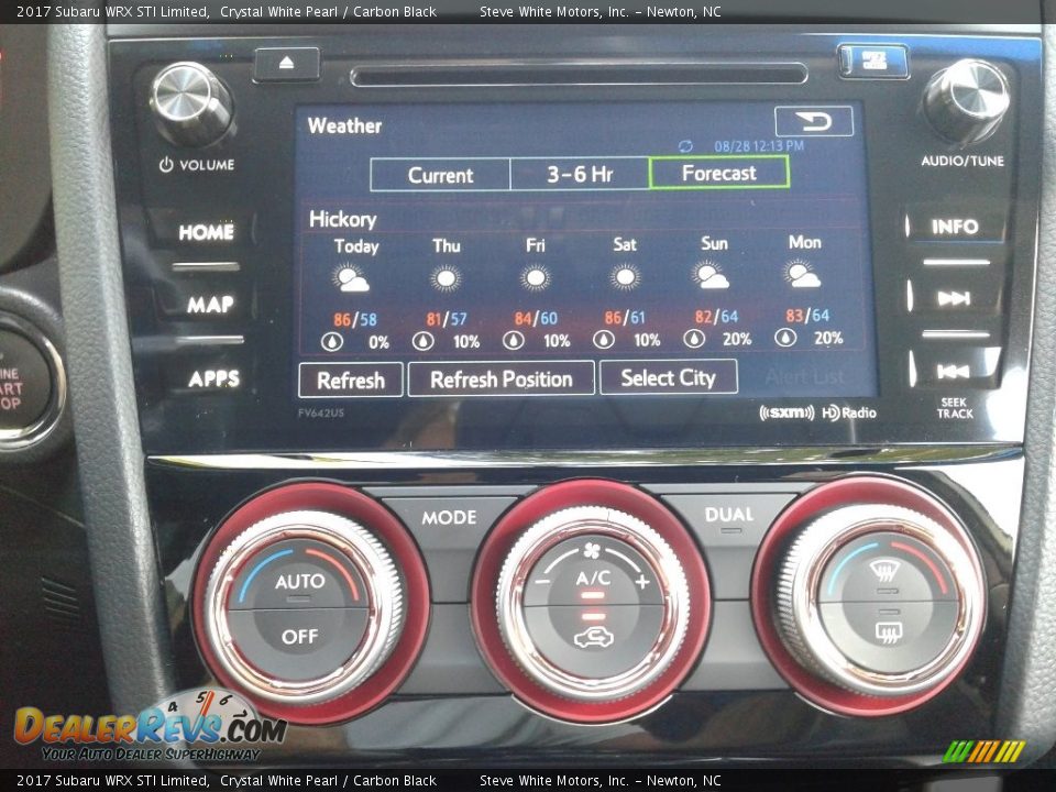 2017 Subaru WRX STI Limited Crystal White Pearl / Carbon Black Photo #27