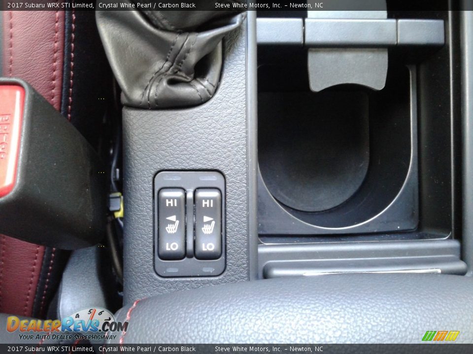 2017 Subaru WRX STI Limited Crystal White Pearl / Carbon Black Photo #31
