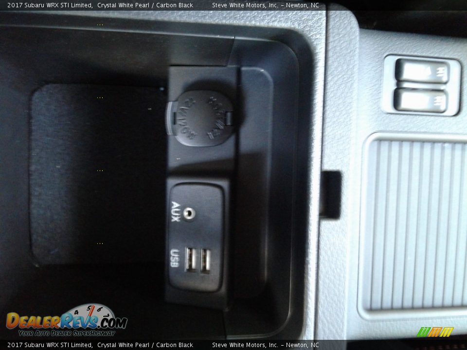 2017 Subaru WRX STI Limited Crystal White Pearl / Carbon Black Photo #32