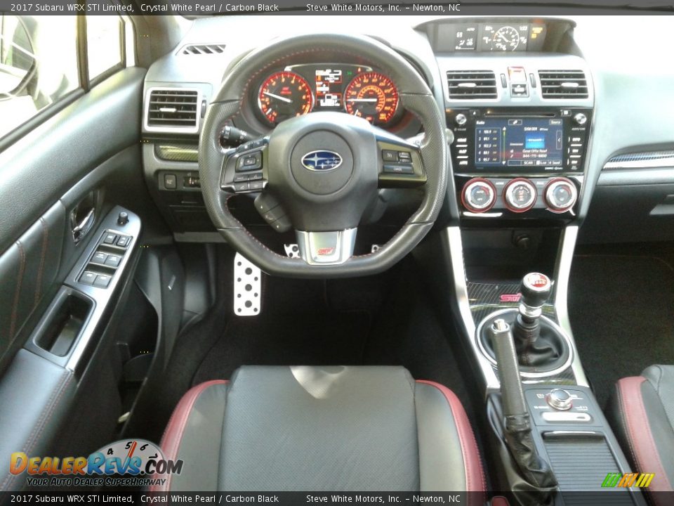 2017 Subaru WRX STI Limited Crystal White Pearl / Carbon Black Photo #36
