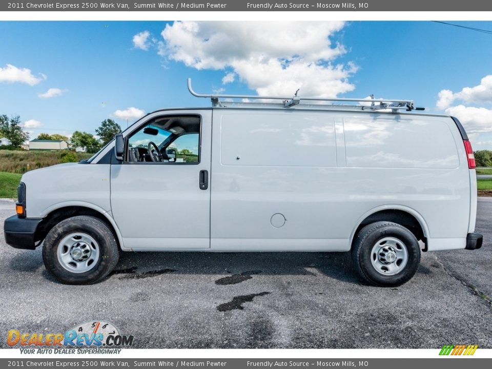 2011 Chevrolet Express 2500 Work Van Summit White / Medium Pewter Photo #7