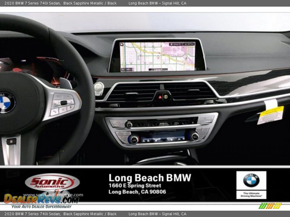 2020 BMW 7 Series 740i Sedan Black Sapphire Metallic / Black Photo #5